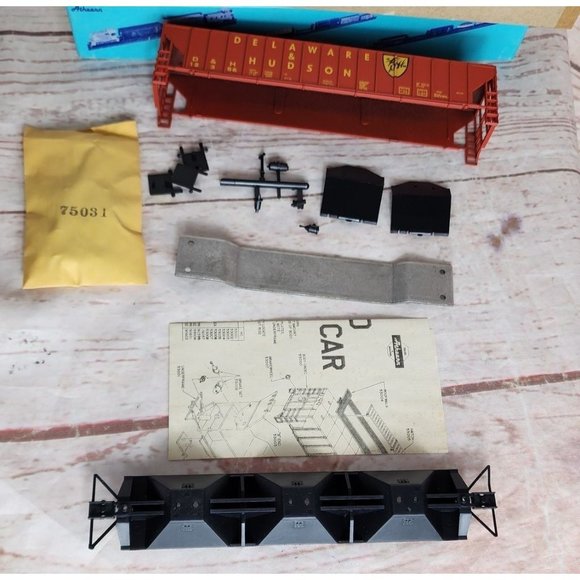 Athearn Bev-Bel Corp. Delaware & Hudson #364-1 Authentic 54' P.S. Ribside Train - Picture 2 of 16